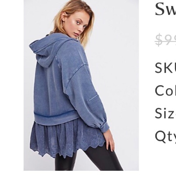 Free People Tops - NWOT Free People Sweet Streets Hoodie